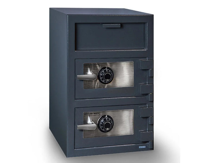 Double Door Drop Safe with Compartments for Cash Drawers and Retail Use [3.2 Cu. Ft.]--Item# 13235