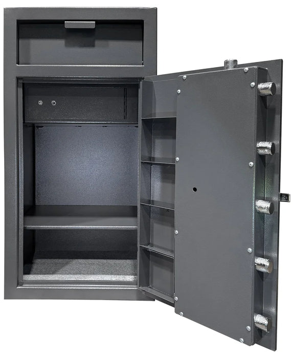 Image of Depository Safe with Inner Locking Compartment, Anti-Fish Baffle, and Dual Key Drop Safe for Business [3.6 Cu. Ft.]--Item# 13255
