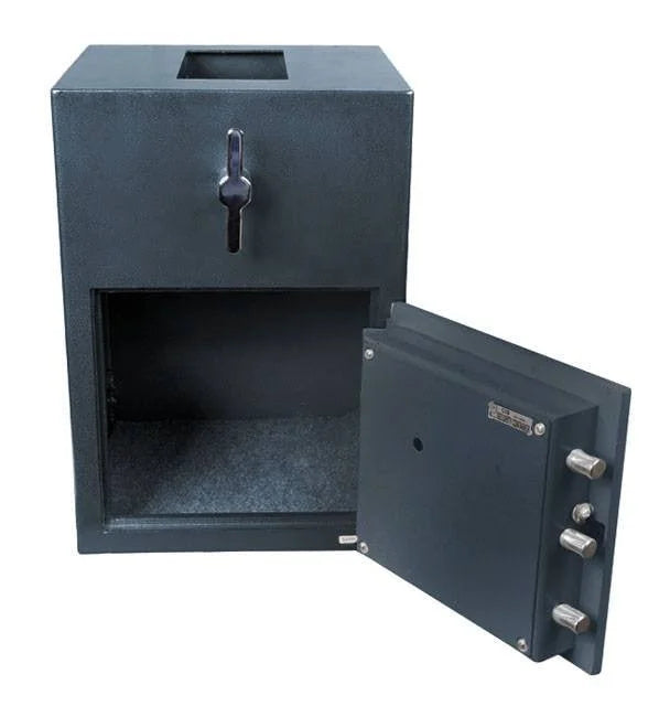 Image of Rotary Hopper Depository Safe with Dual Key Lock and Top Drop Access [1.2 Cu. Ft.]--Item# 13260