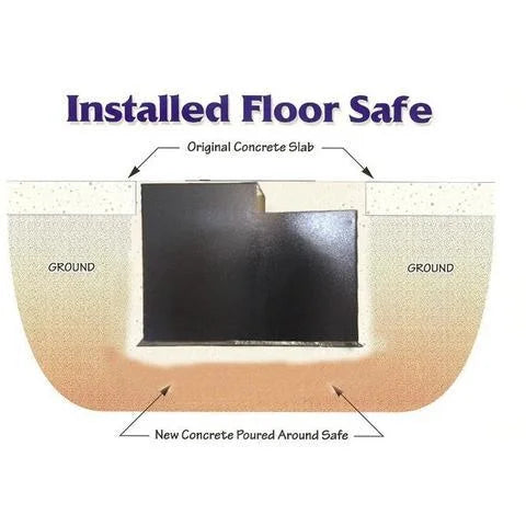 Image of Large In-Floor Concealed Safe with Drill-Resistant Hardplate for Home and Business [3.4 Cu. Ft.]--Item# 13275