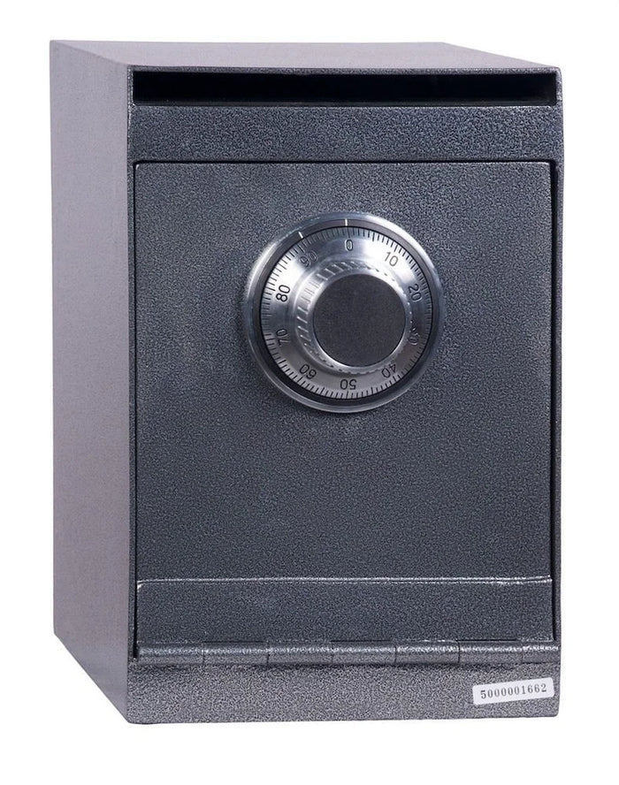 Drop Slot Safe with Dial Combination Lock for Retail Business Cash Till Security [0.4 Cu. Ft.]--Item# 13185