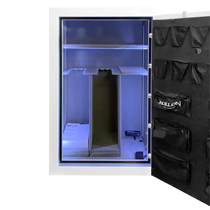 Image of Hollon RG-39E (White) Republic 39-Gun Safe with 2 Hour Fire Rating and Electronic Lock [16.6 Cu. Ft.]--Item# 13630