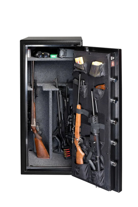 Image of Fire-Resistant Gun Safe with All-Shelf Kit, Chrome Hardware, and Dial Lock [10.7 Cu. Ft.]--Item# BGF6024-ALL-SHELF-C