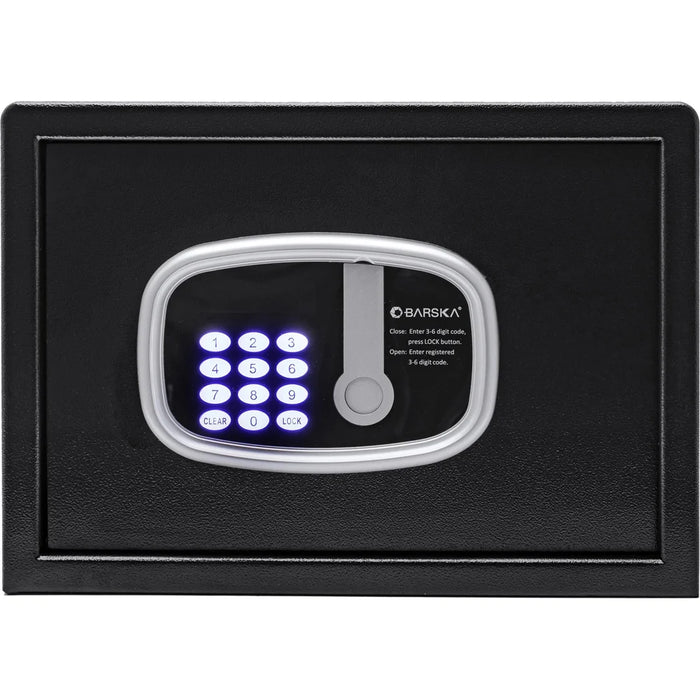Image of Compact Hotel Safe with Audit Trail, ADA Compliant LED Keypad, and Motorized Locking Bolts [0.6 Cu. Ft.]--Item# 13095