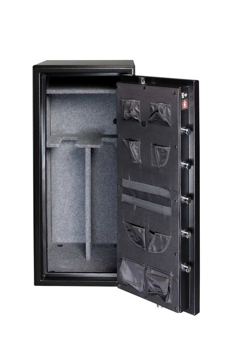 Image of Fire-Resistant Gun Safe with 16-Slot Capacity, Dial Lock, and UL-Rated Burglary Protection [10.7 Cu. Ft.]--Item# BGF6024-B-C