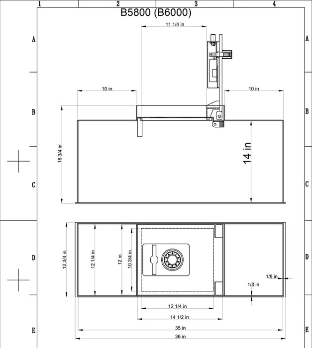 Image of Large In-Floor Concealed Safe with Drill-Resistant Hardplate for Home and Business [3.4 Cu. Ft.]--Item# 13275