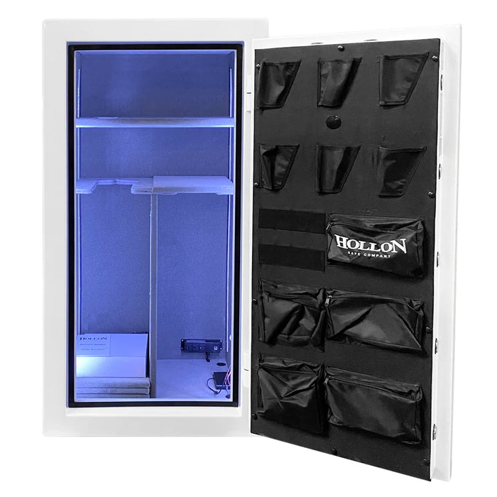 Image of Hollon RG-22C (White) Republic 22-Gun Safe with 2 Hour Fire Rating and Dial Combination Lock [13.5 Cu. Ft.]--Item# 13640