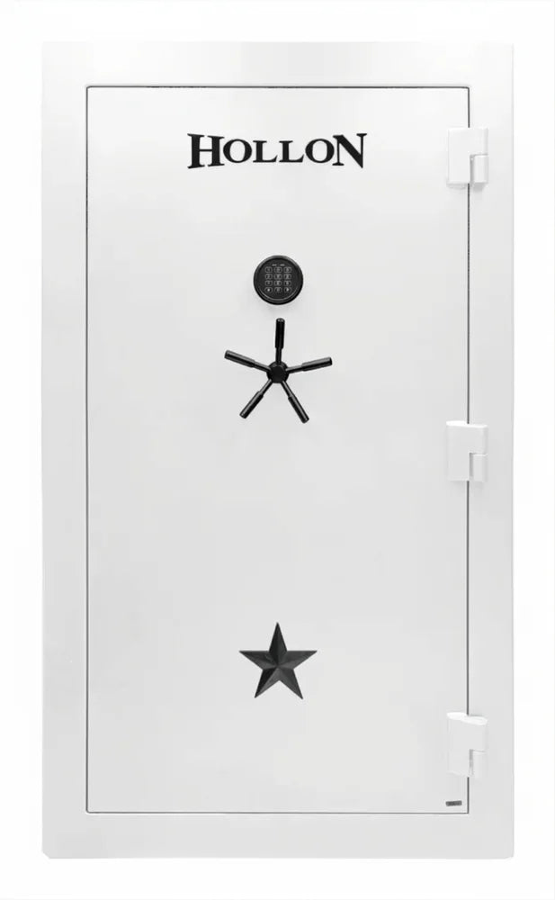 Hollon RG-42E (White) Republic 42-Gun Safe with 2 Hour Fire Rating and Electronic Lock [28.2 Cu. Ft.]--Item# 13635