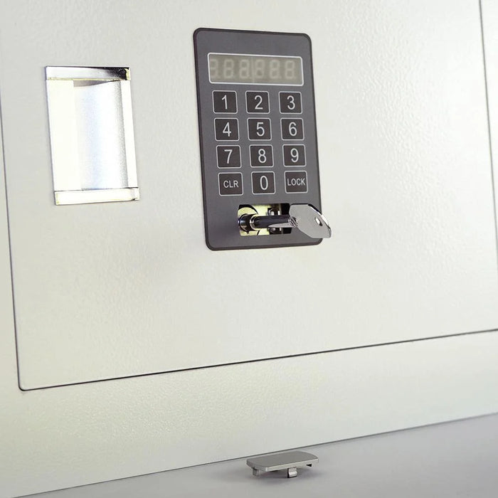 Image of Gardall IW1317-T-E: In-Wall Safe w/Electronic Lock, LED Light & Removable Shelf [0.3 Cu. Ft.]--Item# IW1317-T-E