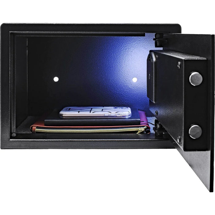 Image of Compact Hotel Safe with Audit Trail, ADA Compliant LED Keypad, and Motorized Locking Bolts [0.6 Cu. Ft.]--Item# 13095