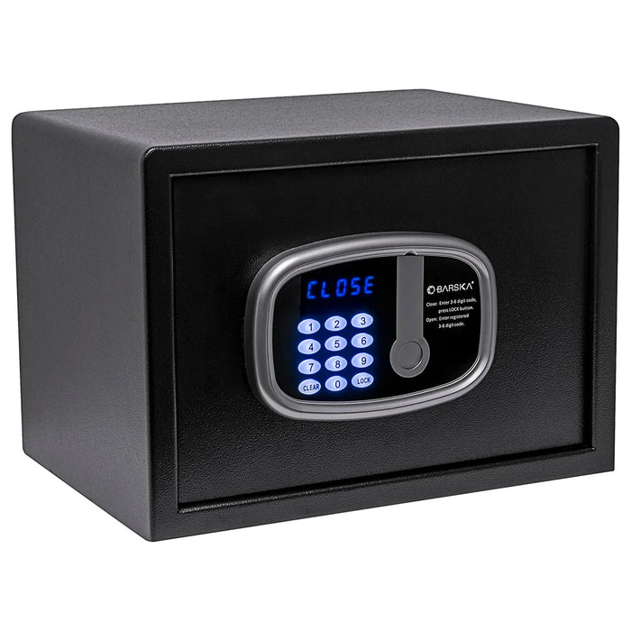 Image of Compact Hotel Safe with Audit Trail, ADA Compliant LED Keypad, and Motorized Locking Bolts [0.6 Cu. Ft.]--Item# 13095
