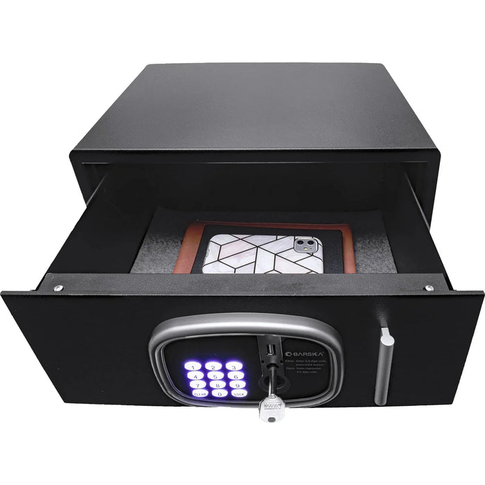 Image of Front Opening Drawer Hotel Safe with Audit Trail, ADA Compliant LED Keypad, and Motorized Locking Bolts [0.7 Cu. Ft.]--Item# 13110