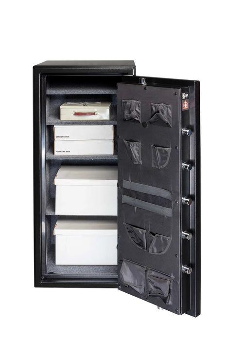 Image of Fire-Resistant Gun Safe with All-Shelf Kit, Chrome Hardware, and Dial Lock [10.7 Cu. Ft.]--Item# BGF6024-ALL-SHELF-C