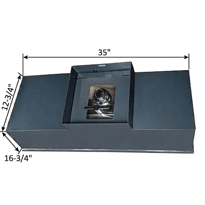 Image of Large In-Floor Concealed Safe with Drill-Resistant Hardplate for Home and Business [3.4 Cu. Ft.]--Item# 13275
