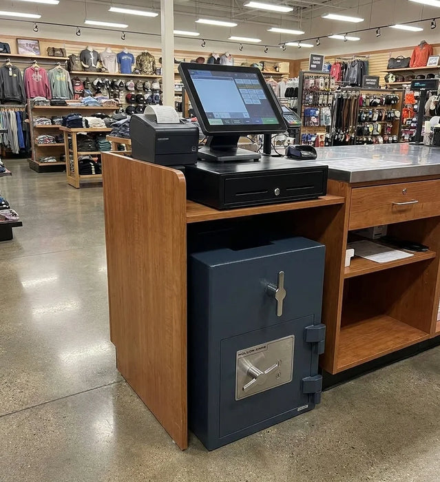 Image of Rotary Hopper Depository Safe with Dual Key Lock and Top Drop Access [1.2 Cu. Ft.]--Item# 13260