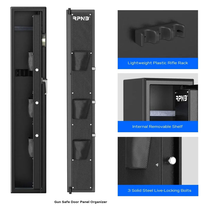 Image of RPNB RP3FR | Fingerprint 3-Gun Rifle Safe with Keypad--Item# 13060-Item# 13060-NationwideSafes.com