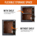 Image of RPNB RPLH50 Luxury Leather-Wrapped Biometric Fingerprint Home Safe, Item# 13055-Item# 13055-NationwideSafes.com
