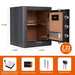 Image of RPNB RPLH50 Luxury Leather-Wrapped Biometric Fingerprint Home Safe, Item# 13055-Item# 13055-NationwideSafes.com