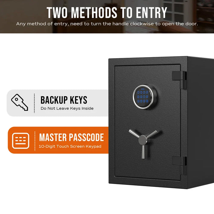 Image of Secure Fireproof Home Safe with Advanced Keypad [1.3 Cubic Feet]-Item# 13065-NationwideSafes.com
